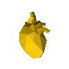 beating low-poly heart